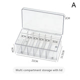 Transparent Eyelashes Extension Tools Storage Box Lashes Accessories Acrylic Desktop Makeup Tool Container Cosmetic Organizer