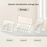 Transparent Eyelashes Extension Tools Storage Box Lashes Accessories Acrylic Desktop Makeup Tool Container Cosmetic Organizer