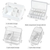 Transparent Eyelashes Extension Tools Storage Box Lashes Accessories Acrylic Desktop Makeup Tool Container Cosmetic Organizer