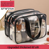 Transparent Makeup Bag Organizer Hangbag Storage Bags Dry Wet Separation Cosmetic case Female necessaries Travel Toiletry Bag