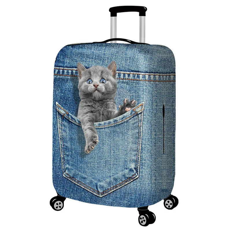 Travel 3D animal pattern Luggage Protective Cover Suitable for 18-32 inch  Trolley suitcase dust cover Perfect elasticity