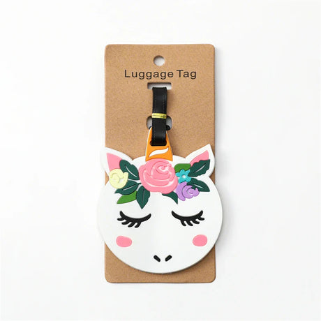 Travel Accessories Luggage Tag Creative Corgi &Cat Suitcase Fashion Style Silicon Portable Travel Label  ID Addres Holder