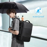 Travel Backpack Men Business Aesthetic Backpack School Expandable USB Bag Large Capacity 17.3 Laptop Waterproof Fashion Backpack