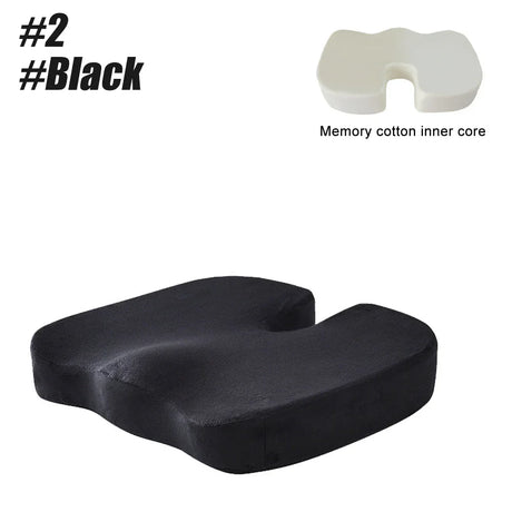 Travel Coccyx Seat Cushion Memory Foam U-Shaped Pillow for Chair Cushion Pad Car Office Hip Support Massage Orthopedic Pillow