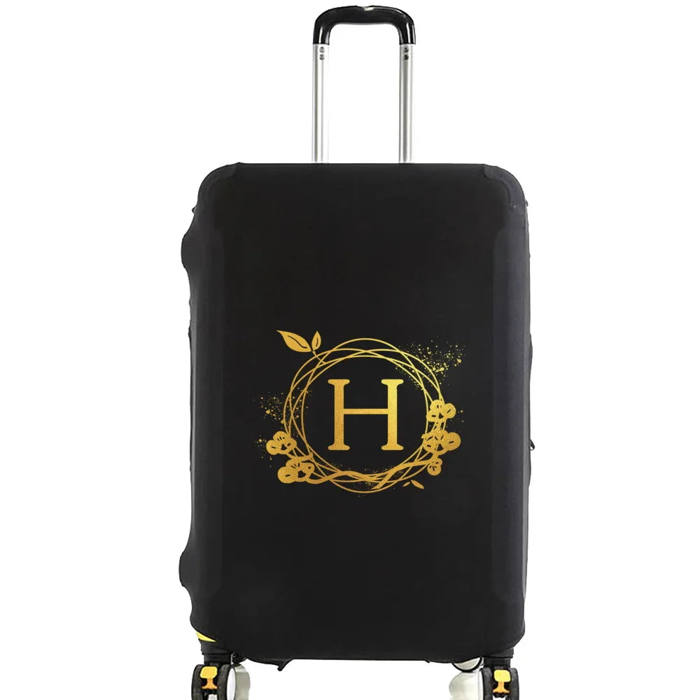 Travel Suitcase Elastic Cover Luggage Protective Cover for 18-28 Inch Trolley Case Dust Cover Wreath Series Travel Accessories