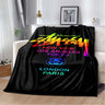 Trendy street sports fashion S-Stussy soft Flannel Throw blanket Children and adult Gift Sofa Travel Camping Household blanket