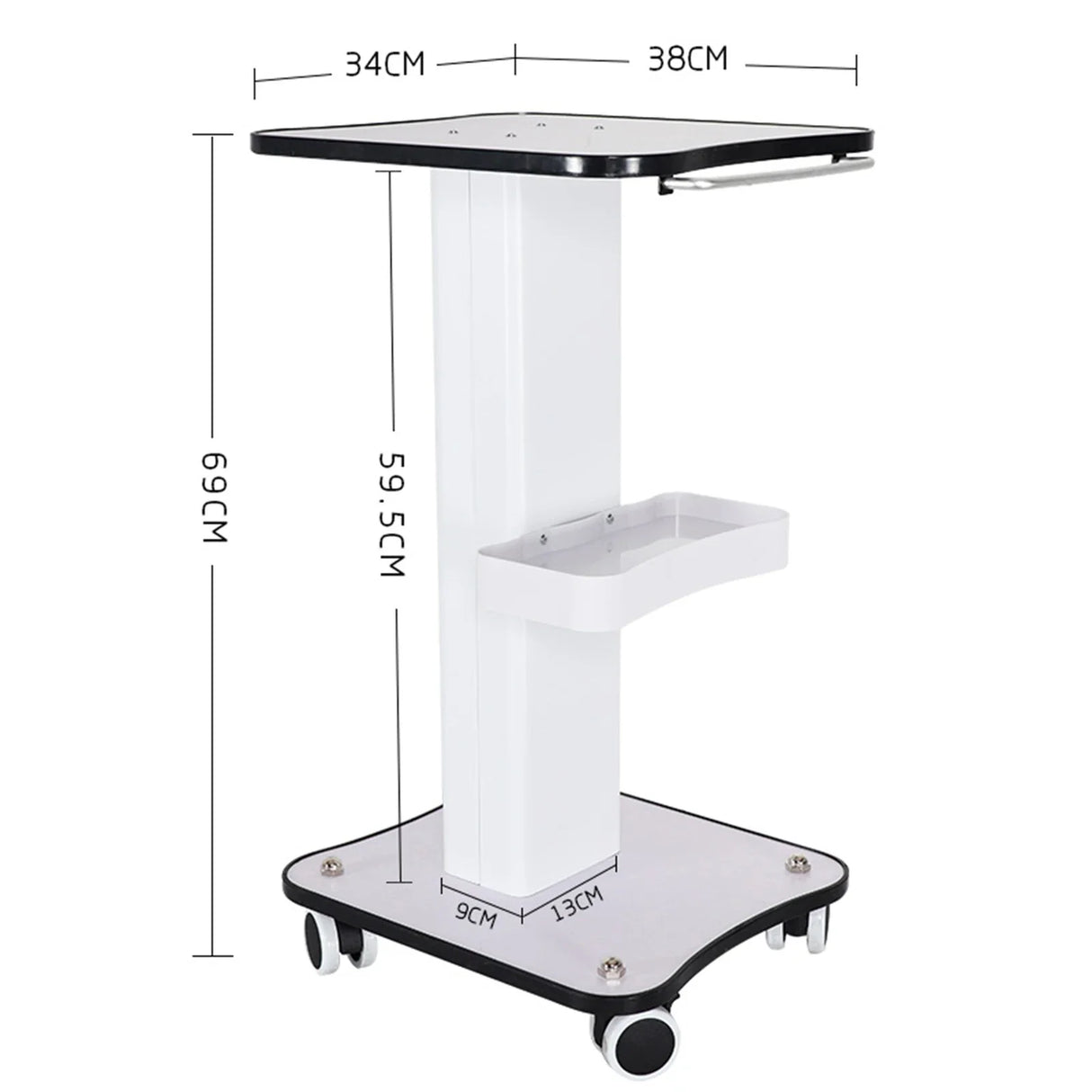 Trolley Stand Salon Rolling Cart Beauty Auxiliary Trolley Organizer Cart With Wheel Spa Salon Furniture Tool Cart Storage Cart