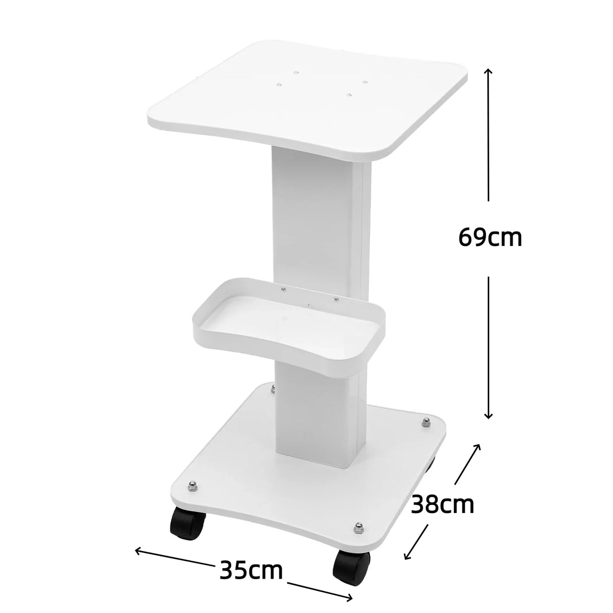 Trolley Stand Salon Rolling Cart Beauty Auxiliary Trolley Organizer Cart With Wheel Spa Salon Furniture Tool Cart Storage Cart