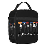 Tv Show Friends Funny Quote Insulated Lunch Bags for Women How You Doin Resuable Thermal Cooler Food Lunch Box Kids School