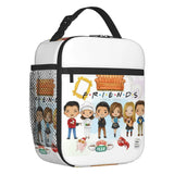 Tv Show Friends Funny Quote Insulated Lunch Bags for Women How You Doin Resuable Thermal Cooler Food Lunch Box Kids School