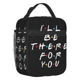 Tv Show Friends Funny Quote Insulated Lunch Bags for Women How You Doin Resuable Thermal Cooler Food Lunch Box Kids School