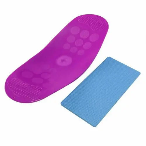 Twisting Fitness Balance Board Workout Yoga Gym Fitness Training Prancha Abdominal Leg Training Balance Exercise + Non-slip Mat