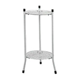 Two-Layer Elegant Metal Plant Stand Shelf Potted Plant Holder Modern Tall Plant Pot Stands For Indoor Outdoor Decor