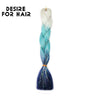 Desire for Hair 5Packs Synthetic Braiding Hair Christmas Colors Mix Tinsel Glitter Green Synthetic Hair Extensions Jumbo Braids