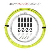 MTB 2/2.5m Wire For Bicycle Shifters Derailleur Brake Cable 4mm/5mm Road Bike Shift and Brake Cable Set Housing Bike Parts