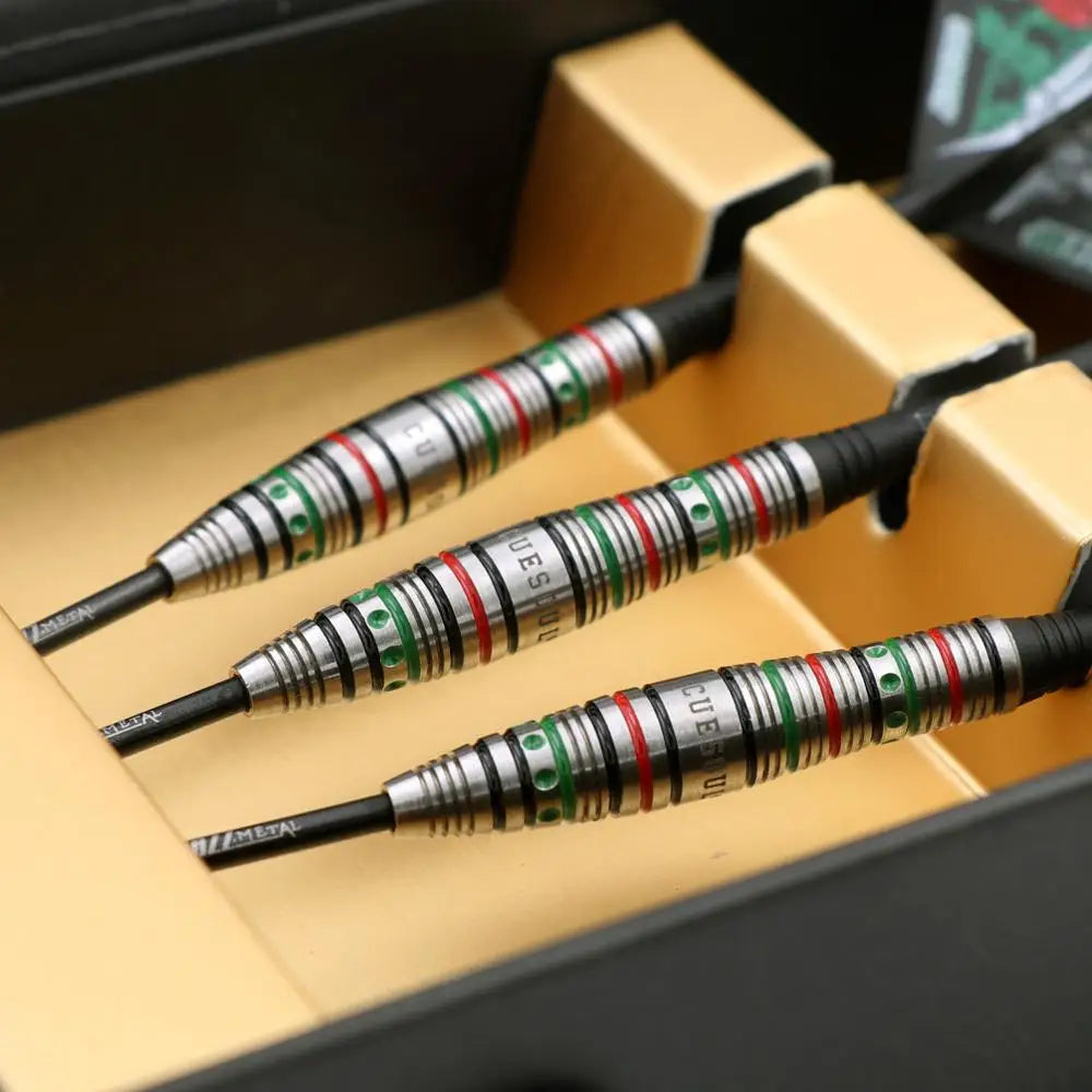 CUESOUL JAZZ-METAL 21/23/25g Steel Tip 90% Tungsten Dart Set with Integrated ROST Dart Flights and Wristband