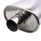 Car Exhaust Muffler Pipes Tailpipe System Racing Sport Mufflers Turbo Sound Boost Stainless Steel 63mm Double Inlet Outlet