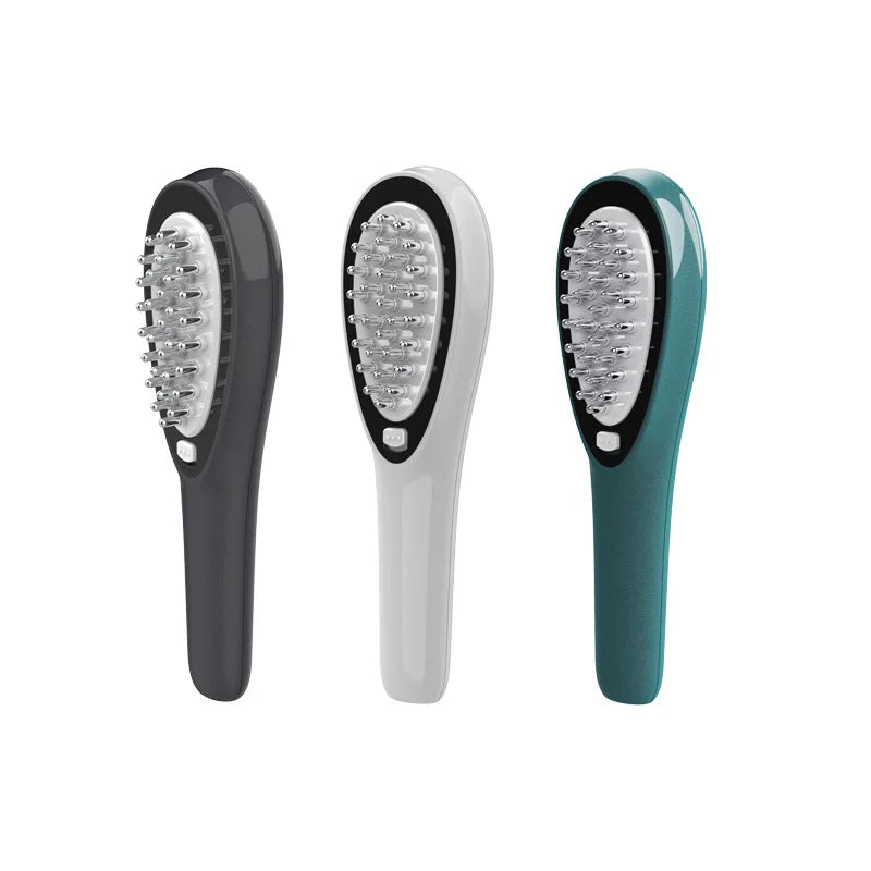 Electric Vibration Head Massager Comb Scalp Massage Color Light Care Treatment Stress Relax Hair Growth Oil Introduction Brush