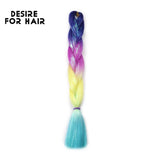 Desire for Hair 5Packs Synthetic Braiding Hair Christmas Colors Mix Tinsel Glitter Green Synthetic Hair Extensions Jumbo Braids