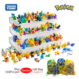 Pokemon Mini Figures 2-3CM  Anime Action Pikachu 24-144 Not Repeating Model Toy Kid Collect Dolls Birthday Gift Give Pokémon Bag