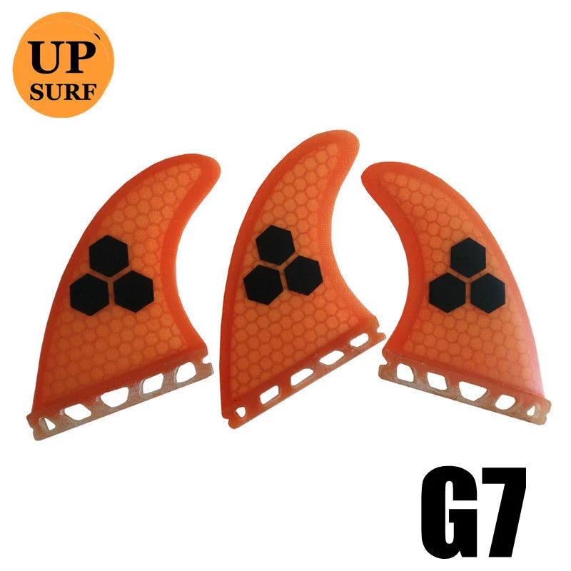 UPSURF FUTURE Surfboard Fins S/M/L Surf Fins Single Tabs Thruster Swim Fins Honeycomb Quilla Surf Board Fins For Sup Accessories