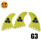 UPSURF FUTURE Surfboard Fins S/M/L Surf Fins Single Tabs Thruster Swim Fins Honeycomb Quilla Surf Board Fins For Sup Accessories