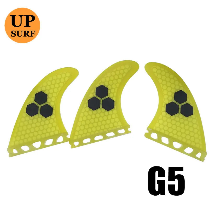 UPSURF FUTURE Surfboard Fins S/M/L Surf Fins Single Tabs Thruster Swim Fins Honeycomb Quilla Surf Board Fins For Sup Accessories