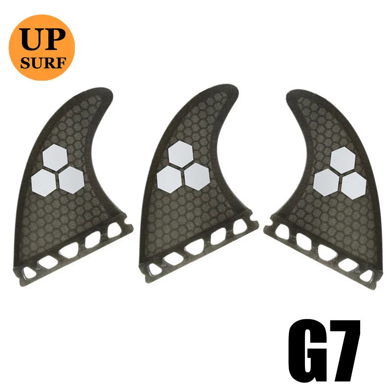 UPSURF FUTURE Surfboard Fins S/M/L Surf Fins Single Tabs Thruster Swim Fins Honeycomb Quilla Surf Board Fins For Sup Accessories