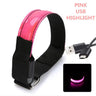 USB Charging LED Luminous Night Running Armband Bracelet Outdoor Sports Reflective Safety Belt Bicycle Cycling Luminous Arm Band