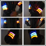 USB Charging LED Luminous Night Running Armband Bracelet Outdoor Sports Reflective Safety Belt Bicycle Cycling Luminous Arm Band