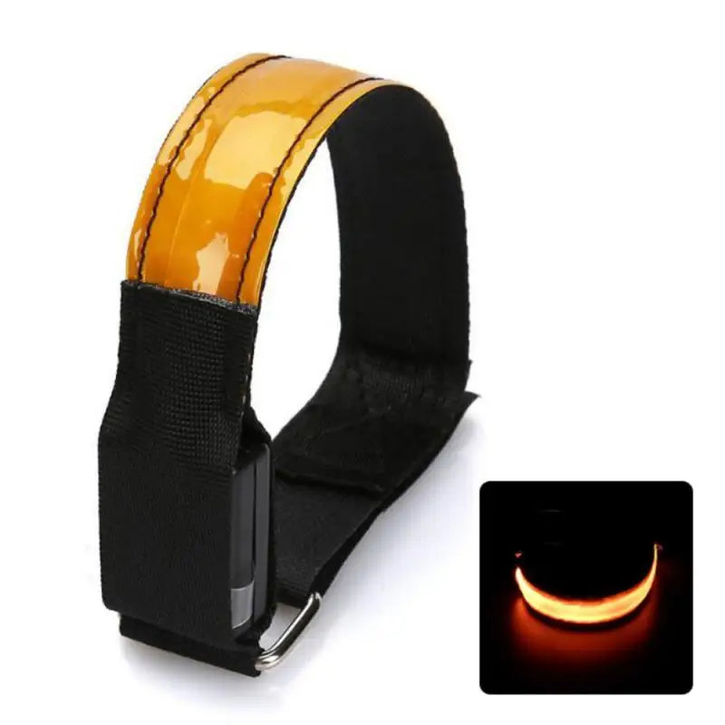 USB Charging LED Luminous Night Running Armband Bracelet Outdoor Sports Reflective Safety Belt Bicycle Cycling Luminous Arm Band