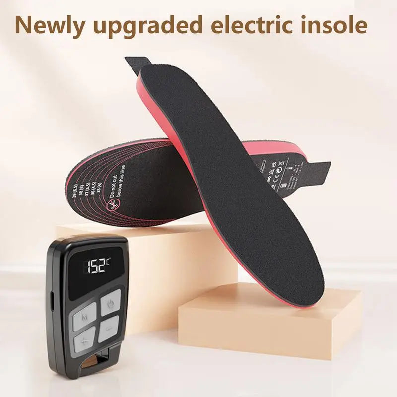 USB Heated Shoe Insoles for Feet Warm Sock Pad Mat 3500mAh Battery Rechargeable Foot Warmer Washable Thermal Insoles