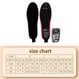 USB Heated Shoe Insoles for Feet Warm Sock Pad Mat 3500mAh Battery Rechargeable Foot Warmer Washable Thermal Insoles