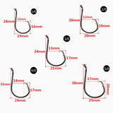 150pcs Circle Fishing Hooks Saltwater Fly Carp Offset Octopus Hooks Single Bait Jig Worm Assist Barbed Fishhook Pesca Assorted