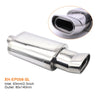 Car Exhaust Muffler Pipes Tailpipe System Racing Sport Mufflers Turbo Sound Boost Stainless Steel 63mm Double Inlet Outlet