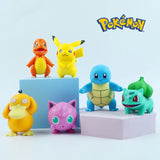 Pokemon Anime Action Figures Pikachu Toys Model Charmander Psyduck Squirtle Jigglypuff Bulbasaur Kawaii Collect Dolls Kids Gift