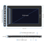 XPPen Artist 12 2nd Gen 12 Inch Graphic Tablet Monitor 8192 Levels 60 Tilt X3 Stylus Art Drawing Tablet For Android Windows Mac