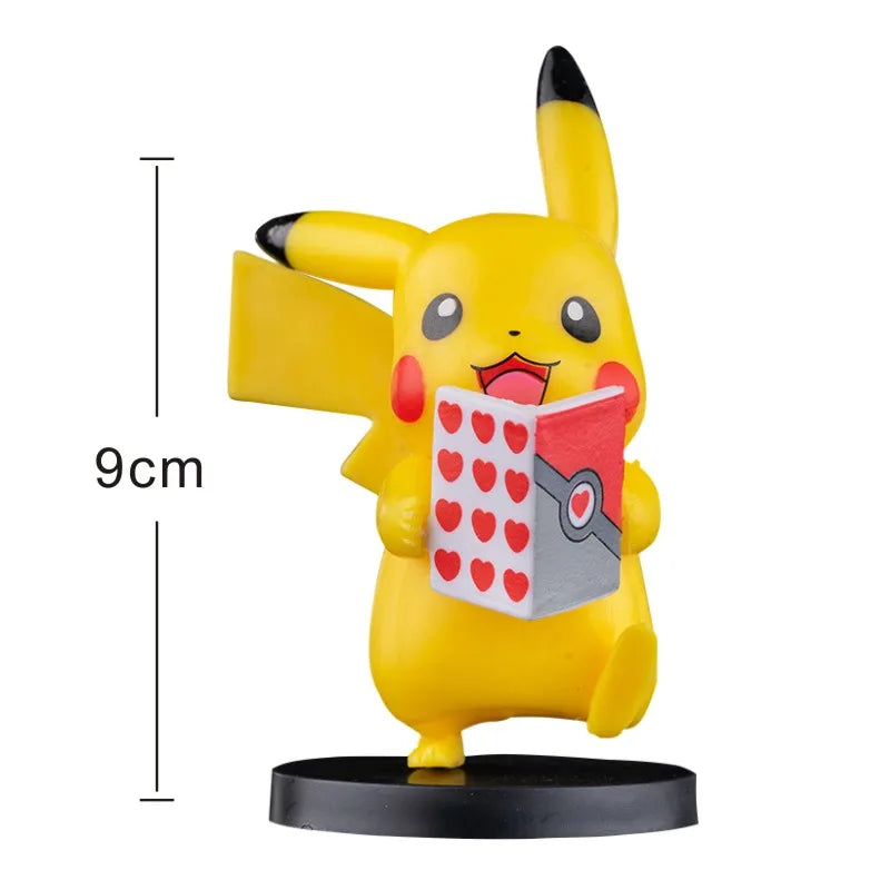 Pokemon Anime Action Figures Pikachu Toys Model Charmander Psyduck Squirtle Jigglypuff Bulbasaur Kawaii Collect Dolls Kids Gift