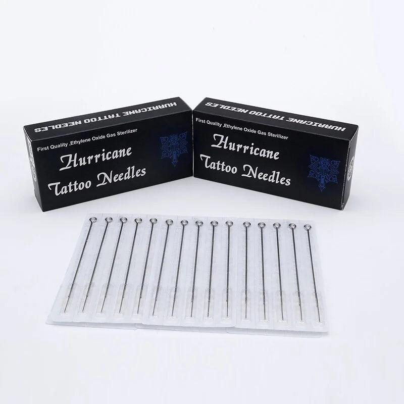 #12RL 0.35mm Tattoo Needles 150pcs Professional Hurricane Tattoo Needles Disposable Sterile Round Liner Needles For Artists