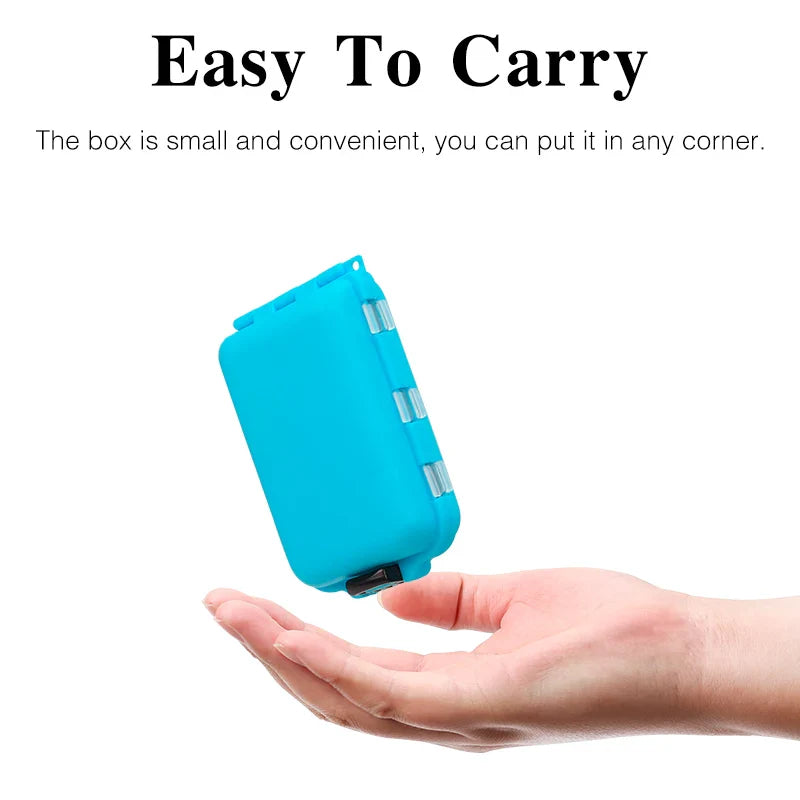 TSURINOYA 10 Compartments Fishing Tackle Boxes Lure Hooks Storage Case Mini Fishing Accessories Box With Independent Space