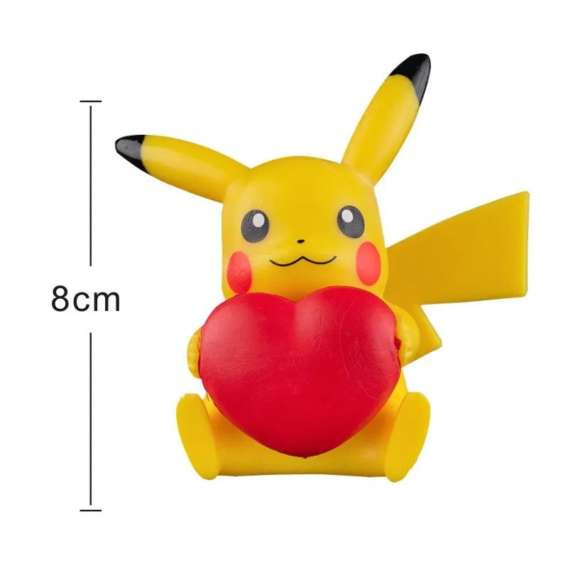 Pokemon Anime Action Figures Pikachu Toys Model Charmander Psyduck Squirtle Jigglypuff Bulbasaur Kawaii Collect Dolls Kids Gift