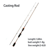 Ultra-light Fishing Rod Carbon Fiber Spinning/casting Lure Pole Bait WT 0.3-5g Line WT 2-6LB Super Soft Fast Trout Fishing Rods