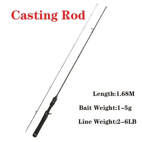 Ultra-light Fishing Rod Carbon Fiber Spinning/casting Lure Pole Bait WT 0.3-5g Line WT 2-6LB Super Soft Fast Trout Fishing Rods