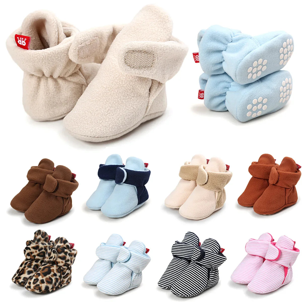 Unisex Baby Shoes For Boy And Girls Newborn Bootie Winter Warm Infant Toddler Crib Shoes Classic Floor First Walkers TS121