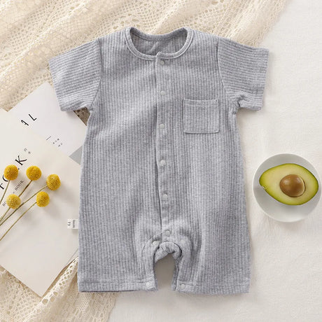 Unisex One-pieces 0 To 24 Months Clothes New born Short Sleeve Romper for Twins Boys Girls Cotton Summer Toddler Bodysuits  2023