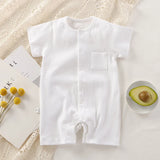 Unisex One-pieces 0 To 24 Months Clothes New born Short Sleeve Romper for Twins Boys Girls Cotton Summer Toddler Bodysuits  2023