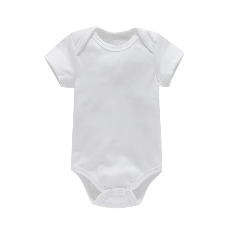 Unisex Short Sleeve Rompers for Baby Boys Girls Clothes 0-24M Cotton One-piece Bodysuits for Newborn Infant Kids Overalls Onesie