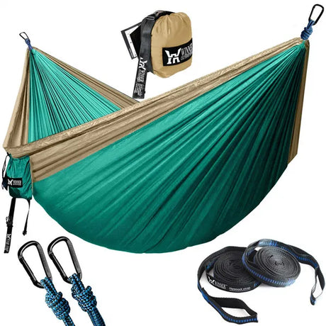 Upgrade Camping Hammock Outdoor Tourist Hanging Hammocks Portable Parachute Nylon Hiking Hammock For Backpacking Travel