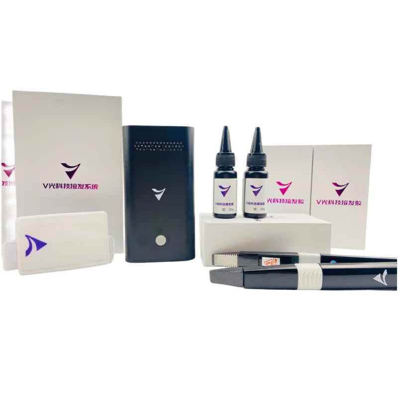 V light system the best selling tape hair extension tool in 2022 V light hair extension machine system hair extension set