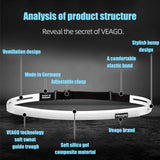 VEAGO Cycling Sweatband Hiking Running Sports Outdoor Safety Silicone Sweat Headband Cycling Yoga Hair Band Elastic Sweatband